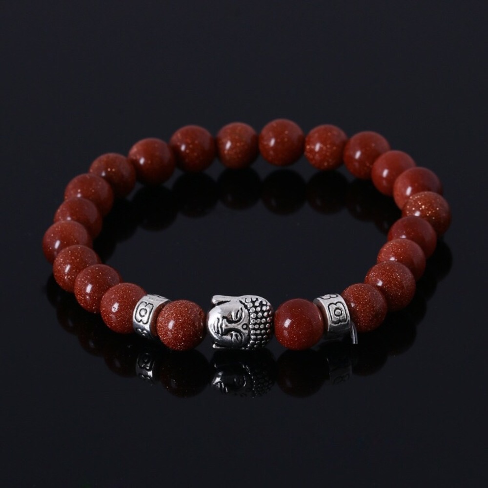 Gold Sand Buddha Bracelet